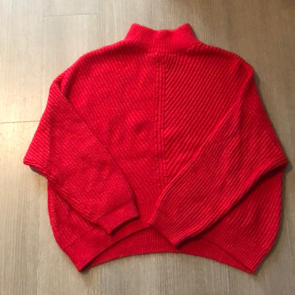 Express Red Turtleneck Sweater Sz S